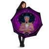 Girl Wiccan And Magical Moon Print Umbrella-grizzshop