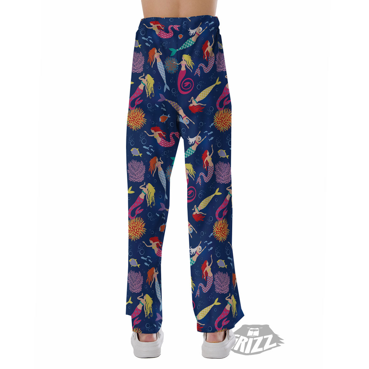 Girls Mermaid Print Pattern Pajama Pants-grizzshop