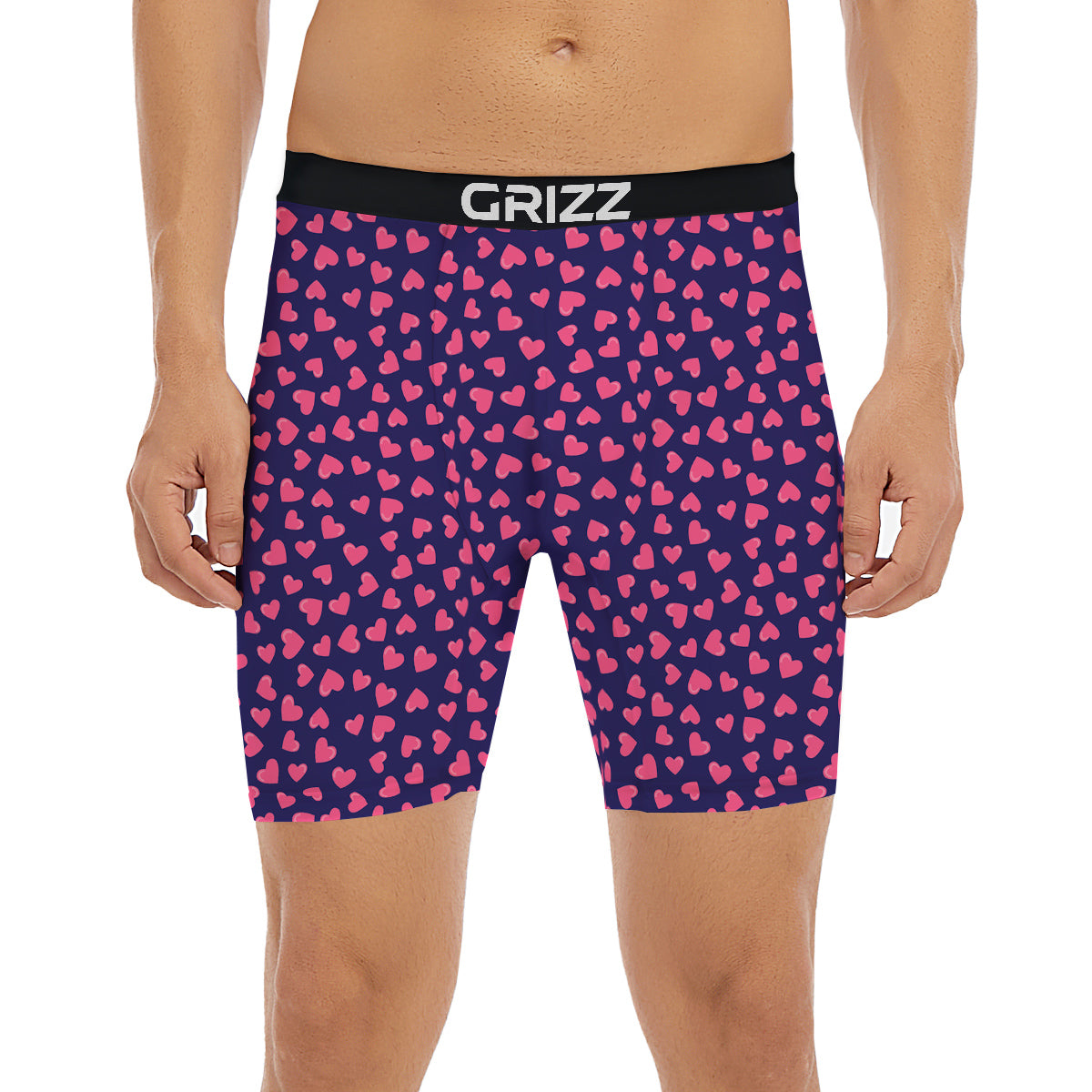 Girly Heart Cute Print Pattern Boxer Briefs-grizzshop