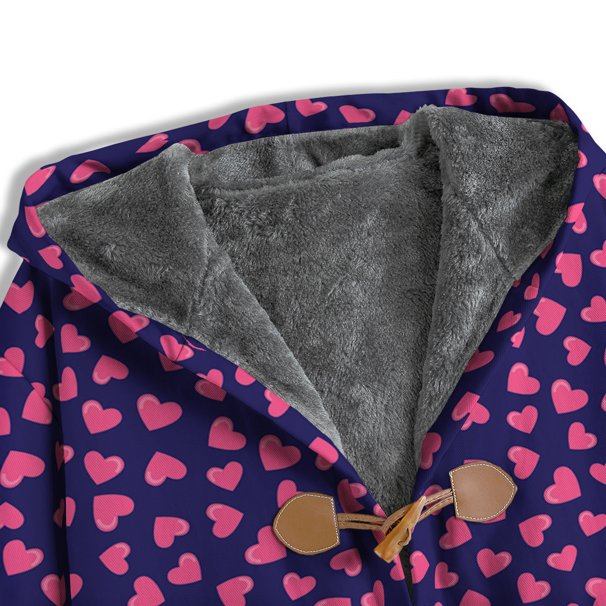 Girly Heart Cute Print Pattern Men's Windbreaker Jacket-grizzshop