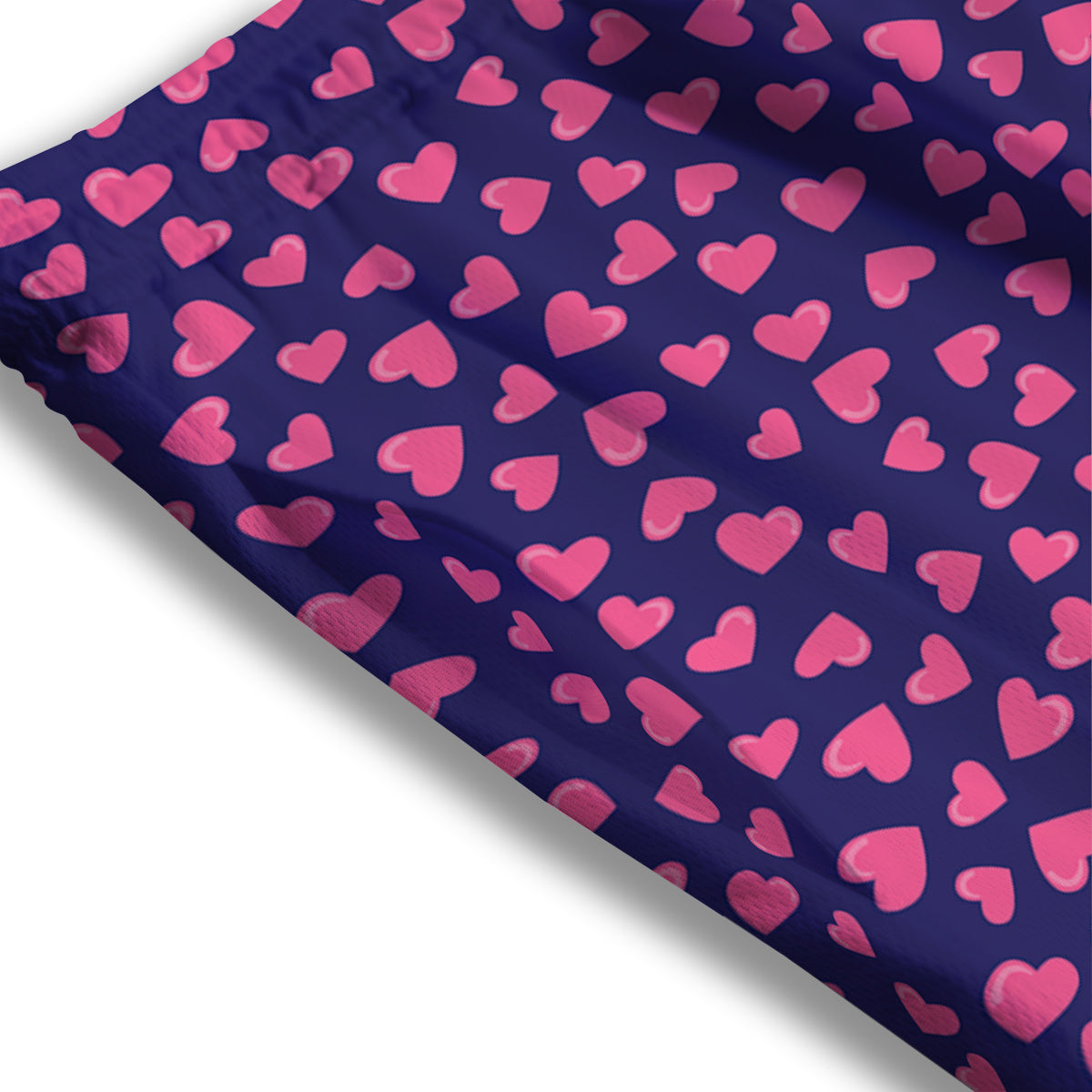 Girly Heart Cute Print Pattern Mesh Shorts