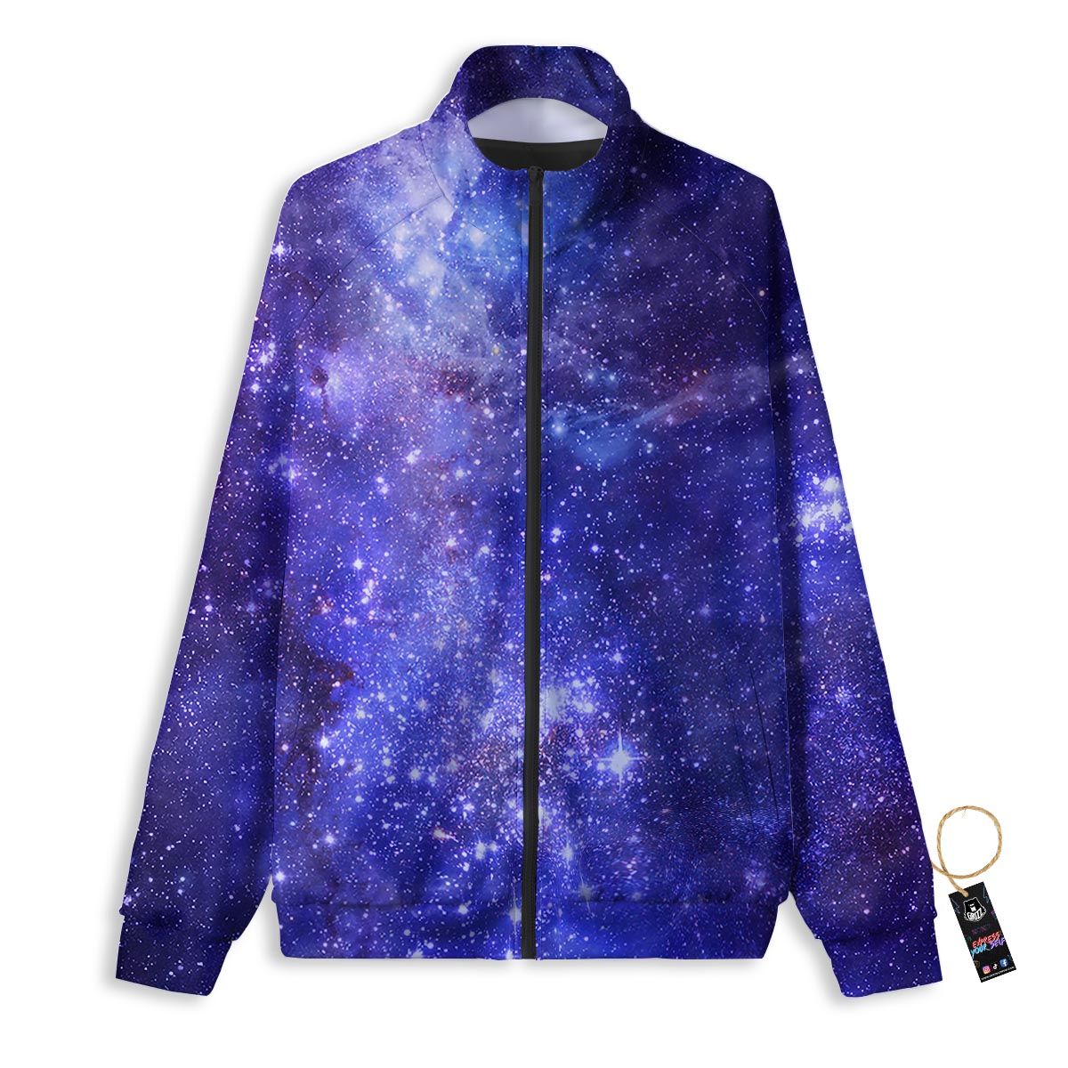 Girly Mermaid Pink Print Pattern Track Jacket-grizzshop