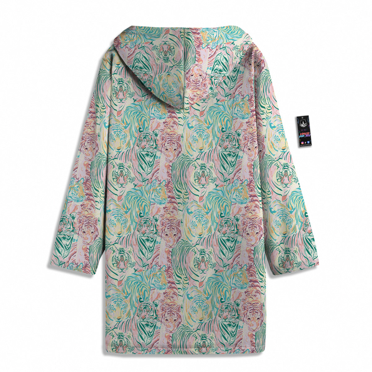 Girly Tigers Pastel Print Pattern Men's Windbreaker Jacket-grizzshop
