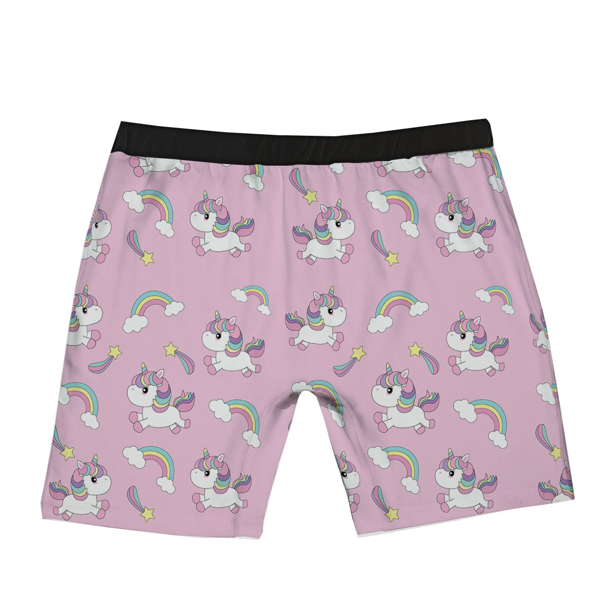 Girly Unicorn Pink Print Pattern Boxer Briefs-grizzshop