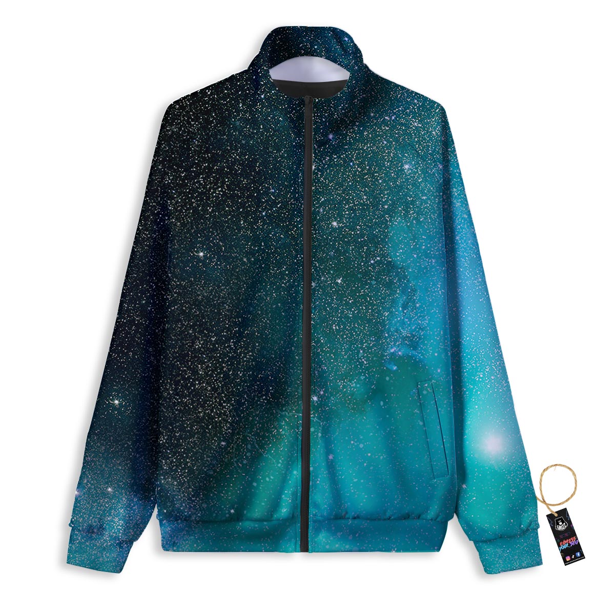 Girly Unicorn Pink Print Pattern Track Jacket-grizzshop