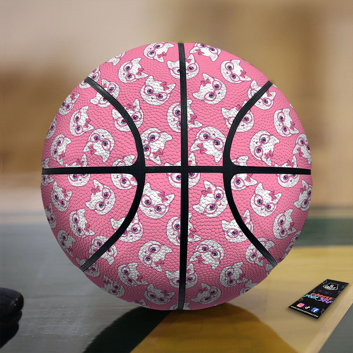 Heart Lights Print Pattern Basketball