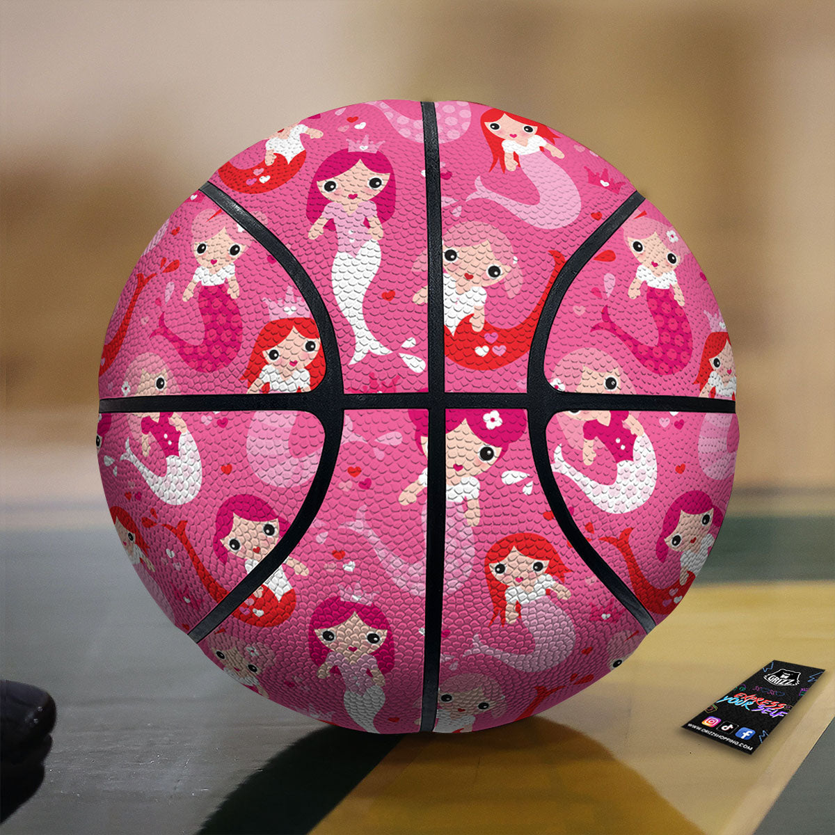 Galaxy Space Teal Stardust Print Basketball