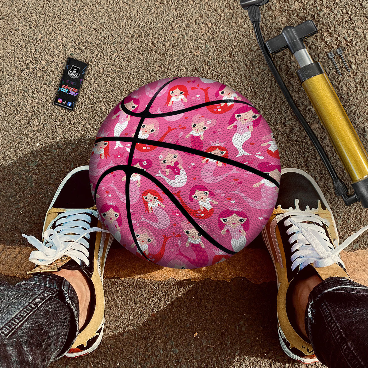 Galaxy Space Teal Stardust Print Basketball
