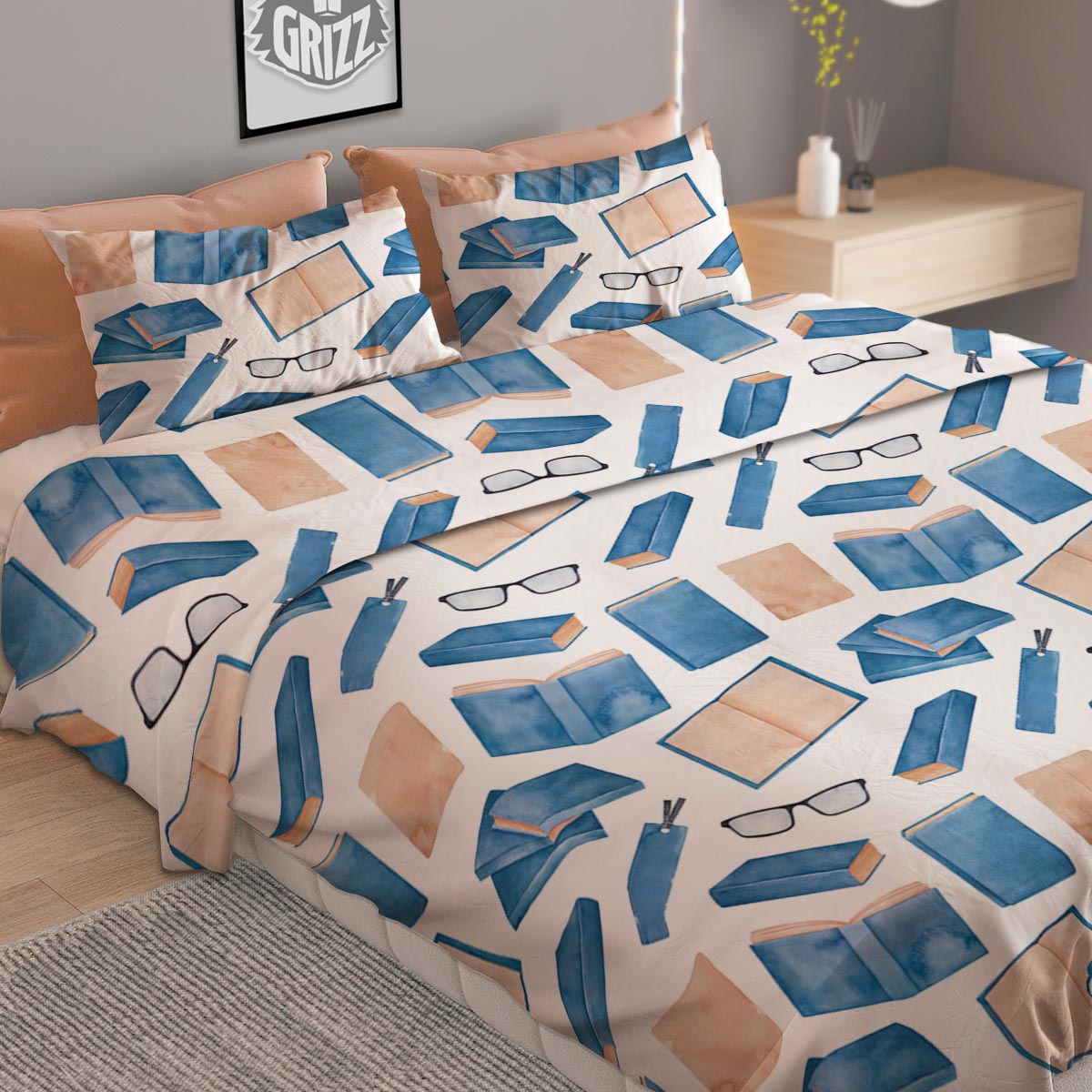 Gears And Steampunk Cogs Print Duvet Cover Bedding Set