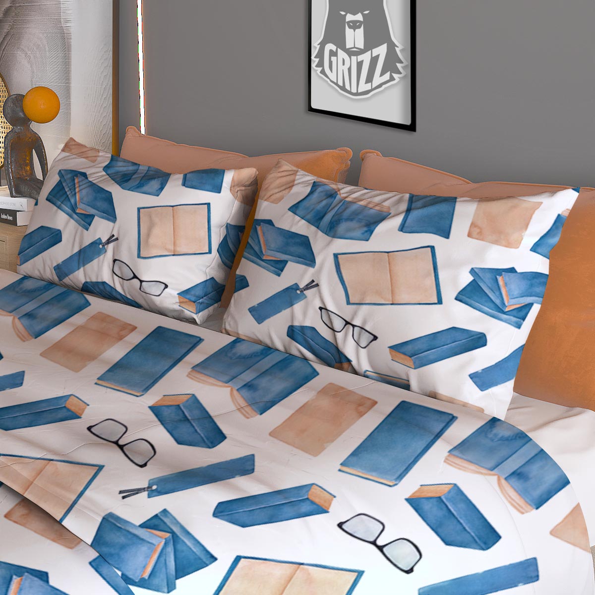 Gears And Steampunk Cogs Print Duvet Cover Bedding Set