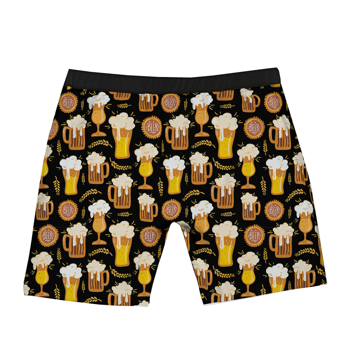 Glasses Of Beer Vintage Print Pattern Boxer Briefs-grizzshop