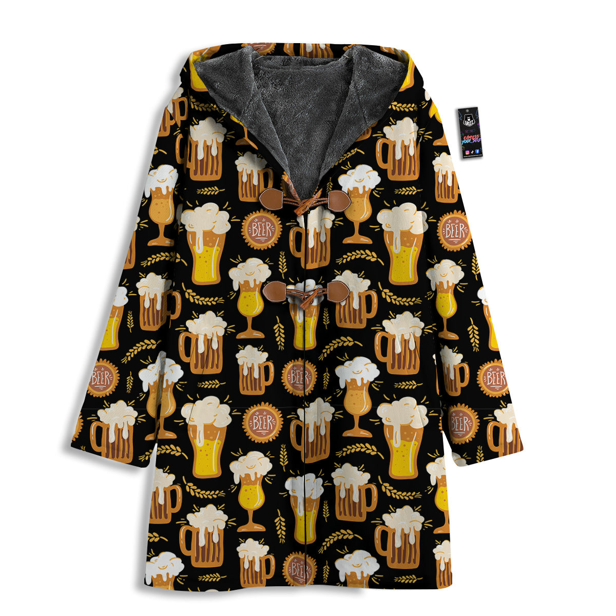 Glasses Of Beer Vintage Print Pattern Men's Windbreaker Jacket-grizzshop