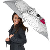 Glasses Poodle Print Umbrella-grizzshop