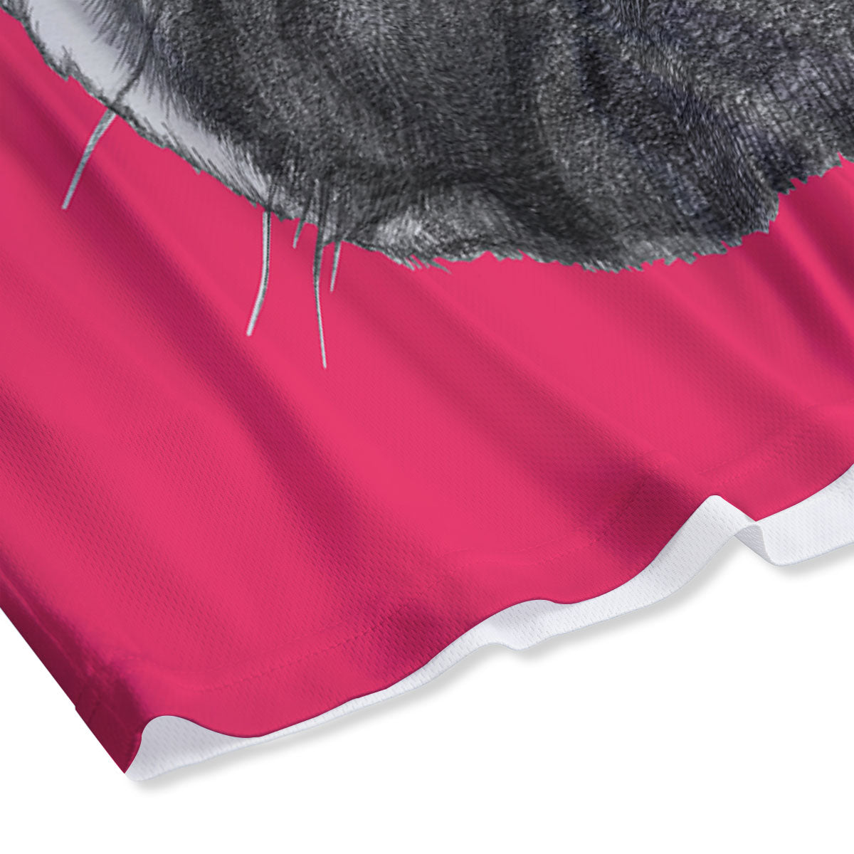 Glasses Pug Portrait Print Mesh Shorts