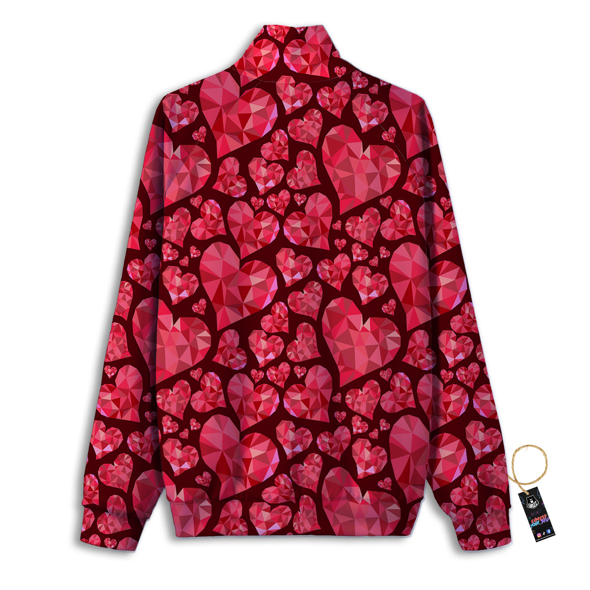 Glasses Pug Portrait Print Track Jacket-grizzshop