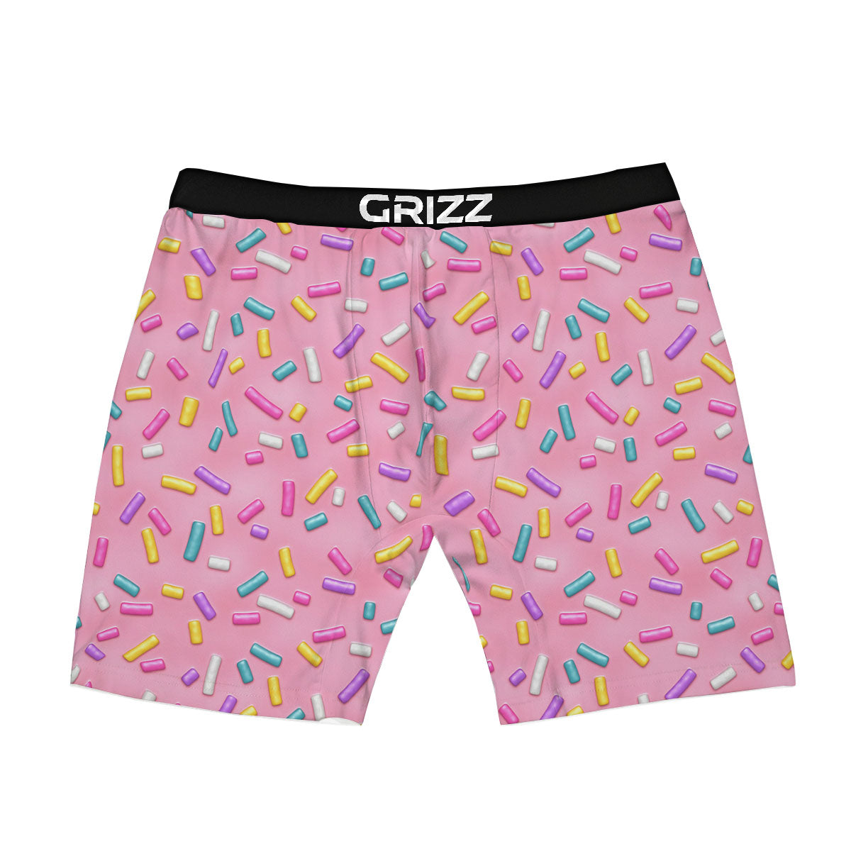 Glazed Donut Pink Print Pattern Boxer Briefs-grizzshop
