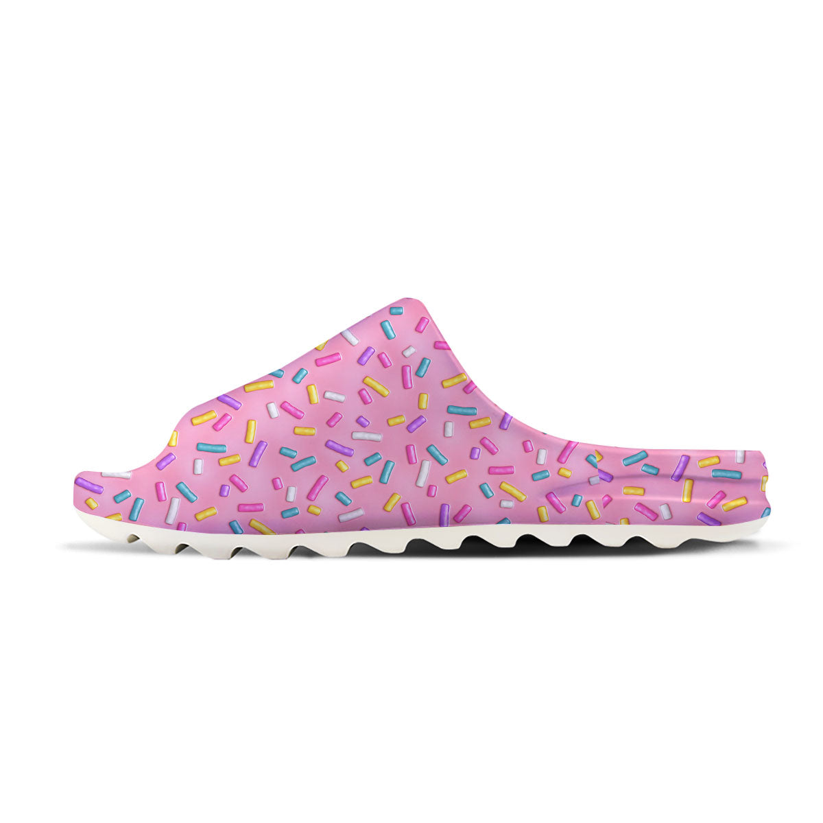 Glazed Donut Pink Print Pattern Sandals-grizzshop