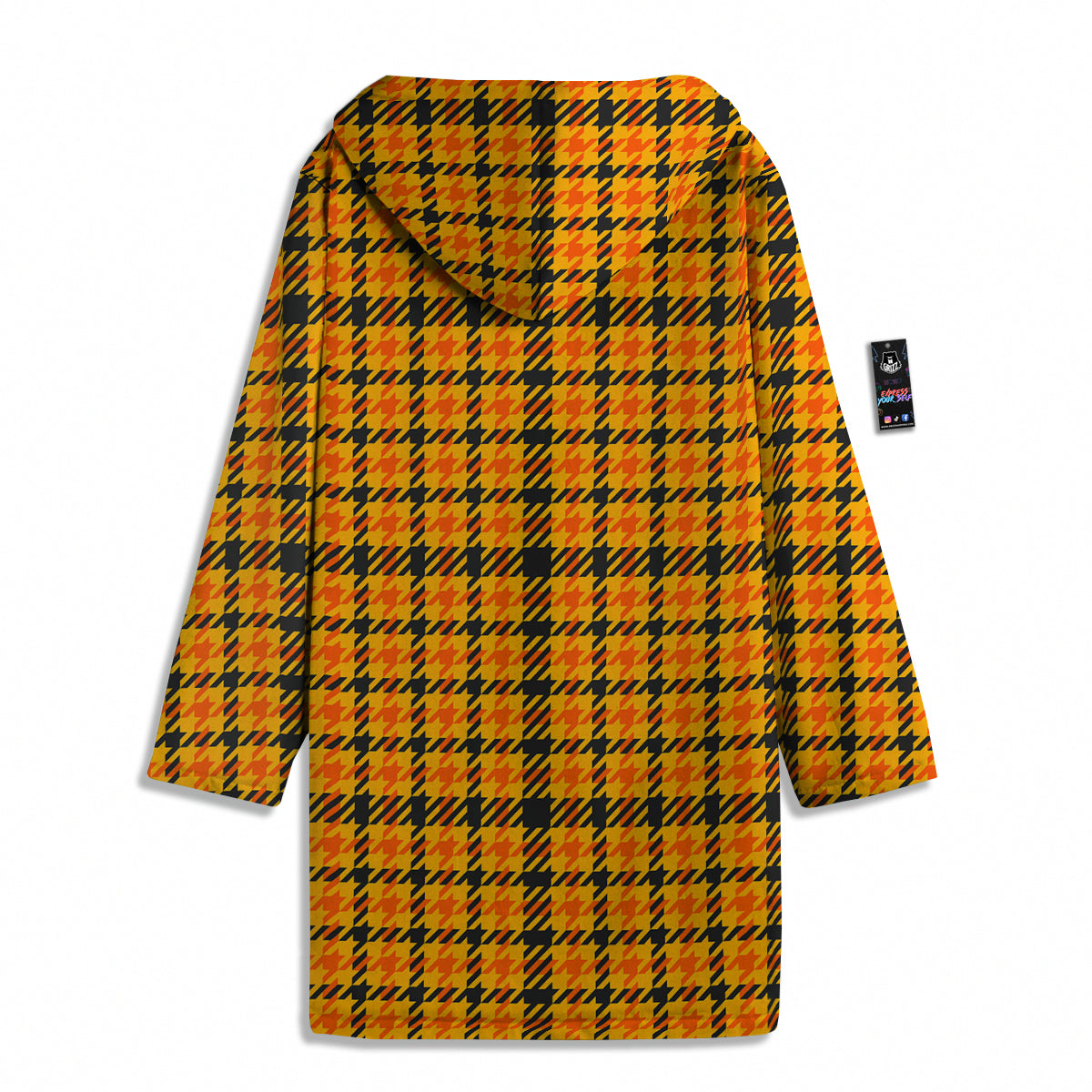 Glen Plaid Houndstooth Halloween Print Pattern Men's Windbreaker Jacket-grizzshop