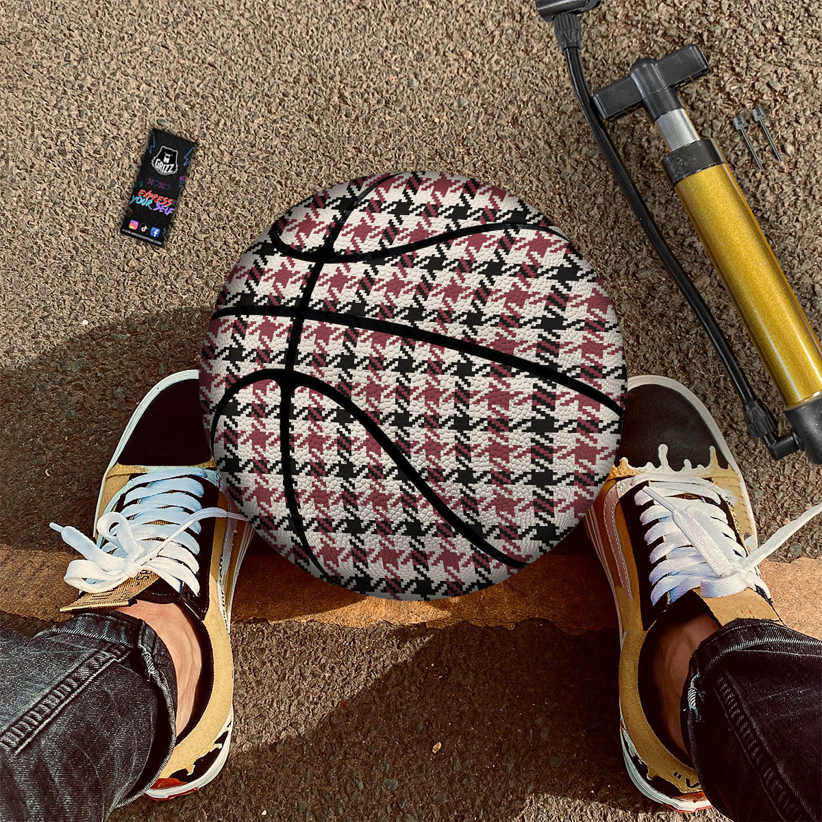 Geometric Tribal Aztec Print Pattern Basketball