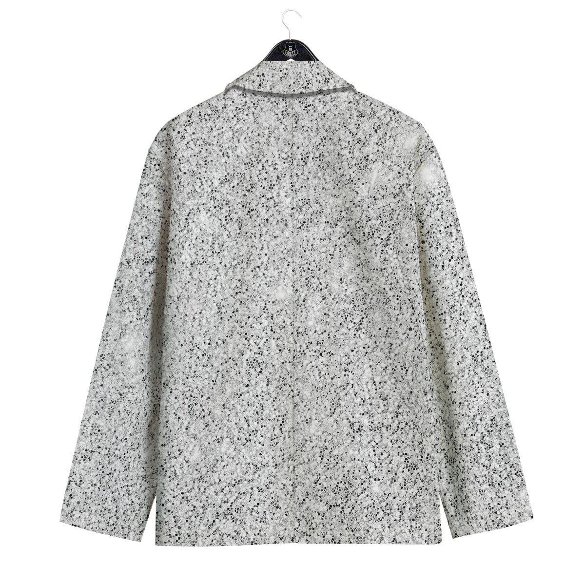 Glitter Artwork Light Silver Print Men's Sport Coat-grizzshop