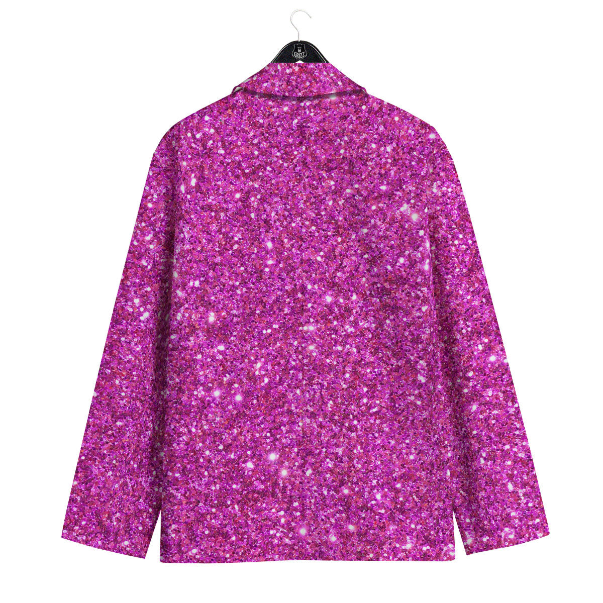 Glitter Artwork Magenta Pink Print Men's Sport Coat-grizzshop