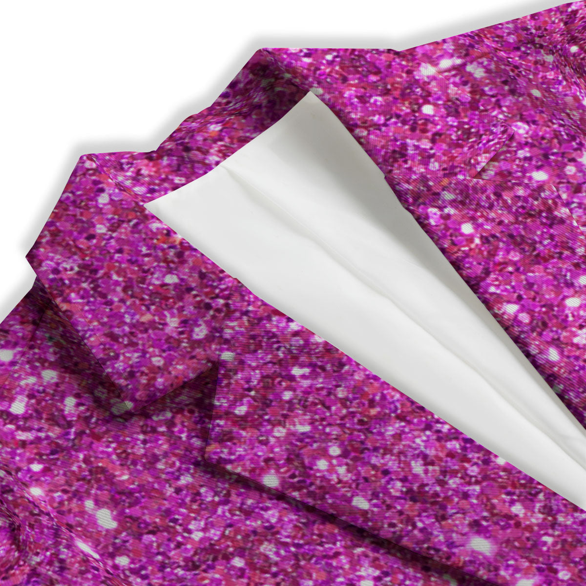 Glitter Artwork Magenta Pink Print Women's Blazer-grizzshop