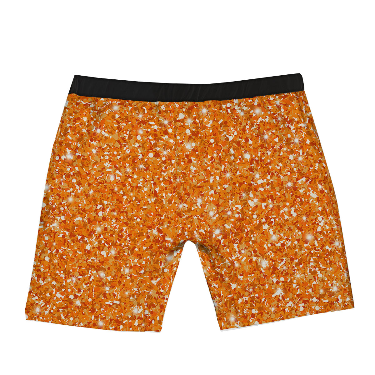 Glitter Artwork Orange Print Boxer Briefs-grizzshop