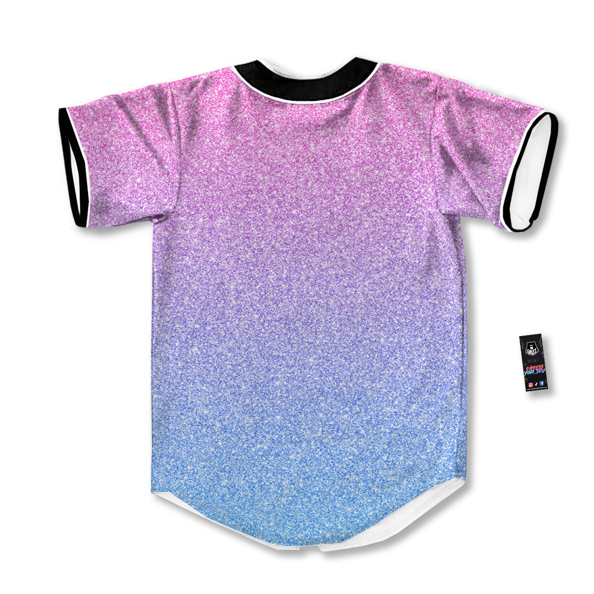 Glitter Artwork Pastel Print Pattern Baseball Jersey-grizzshop