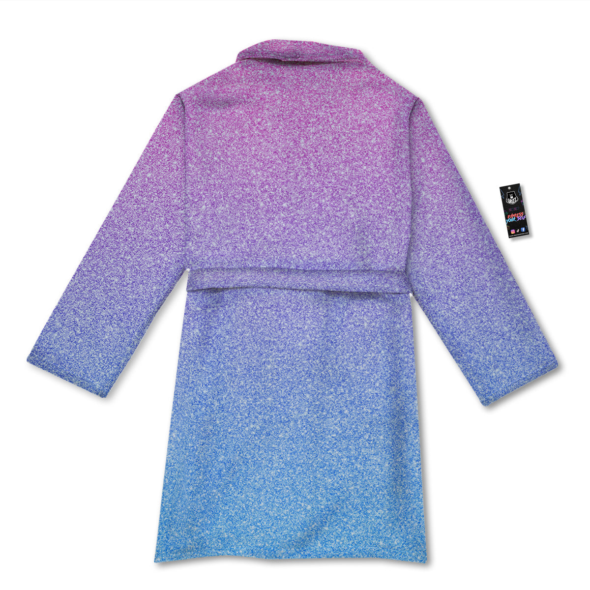 Glitter Artwork Pastel Print Pattern Bathrobe-grizzshop