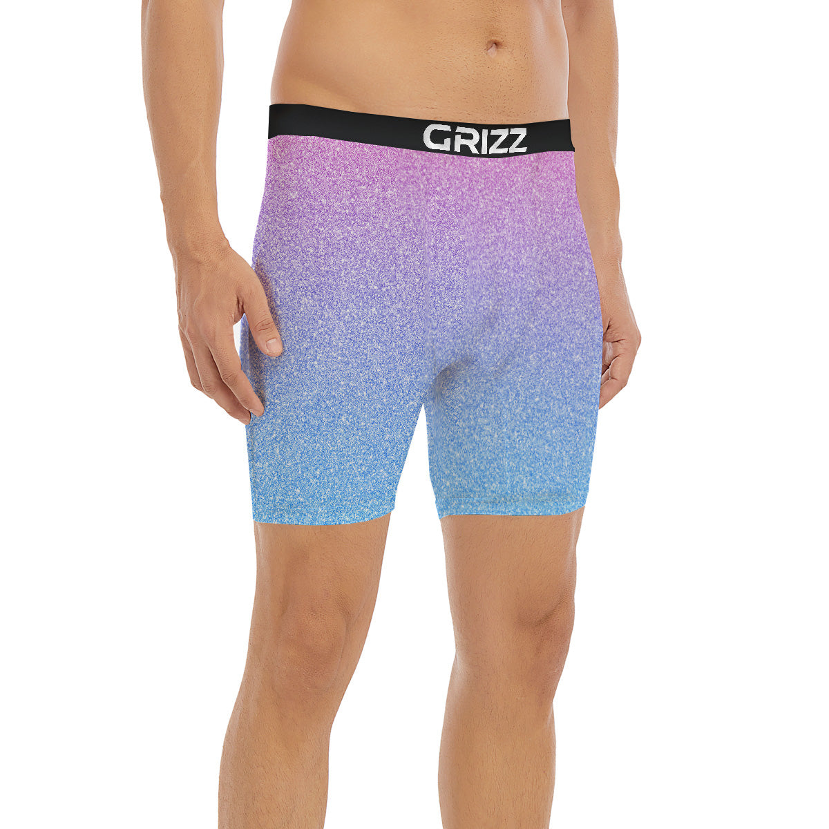 Glitter Artwork Pastel Print Pattern Boxer Briefs-grizzshop