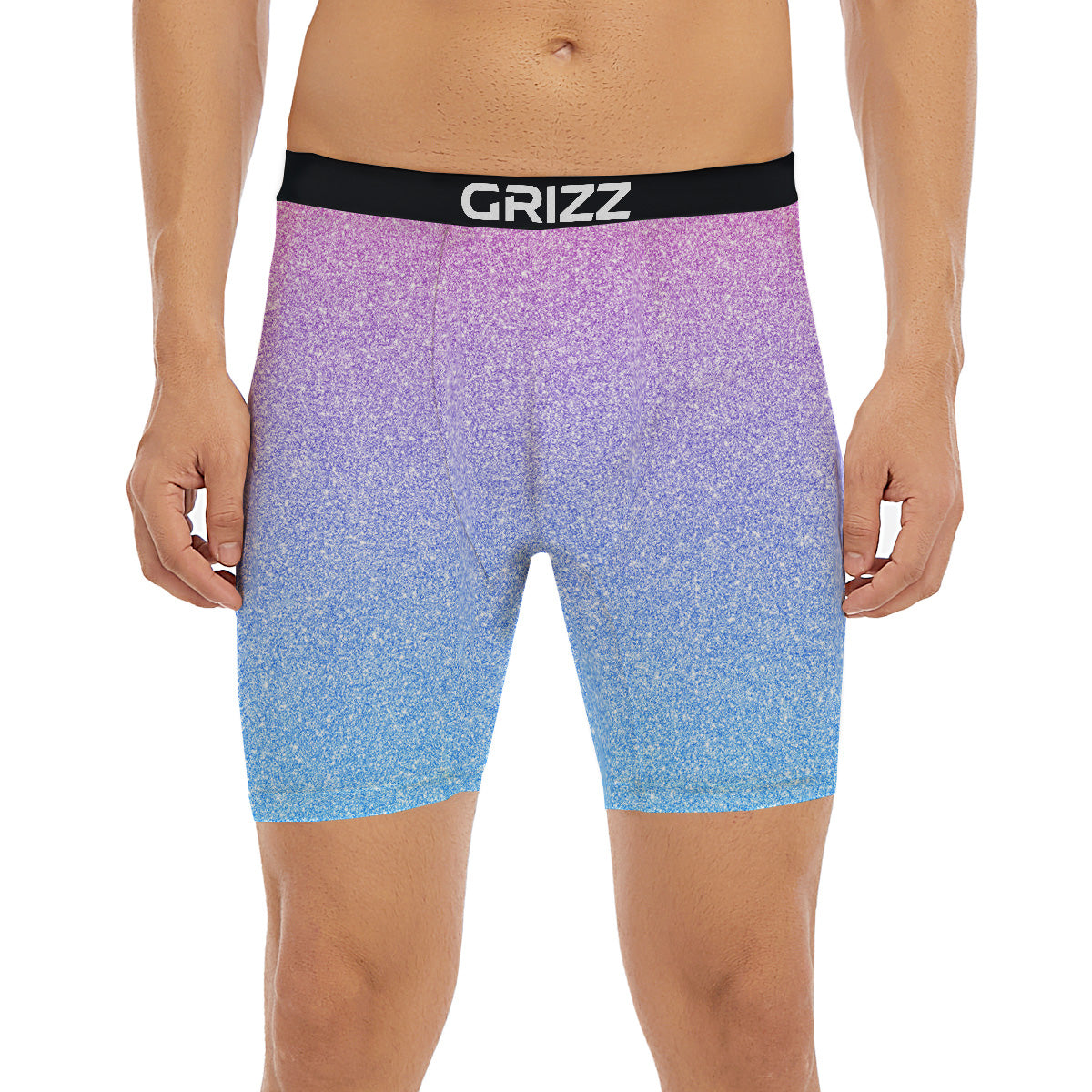 Glitter Artwork Pastel Print Pattern Boxer Briefs-grizzshop