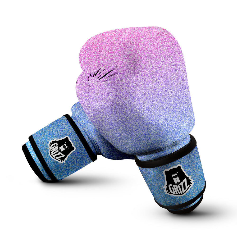 Glitter Artwork Pastel Print Pattern Boxing Gloves-grizzshop