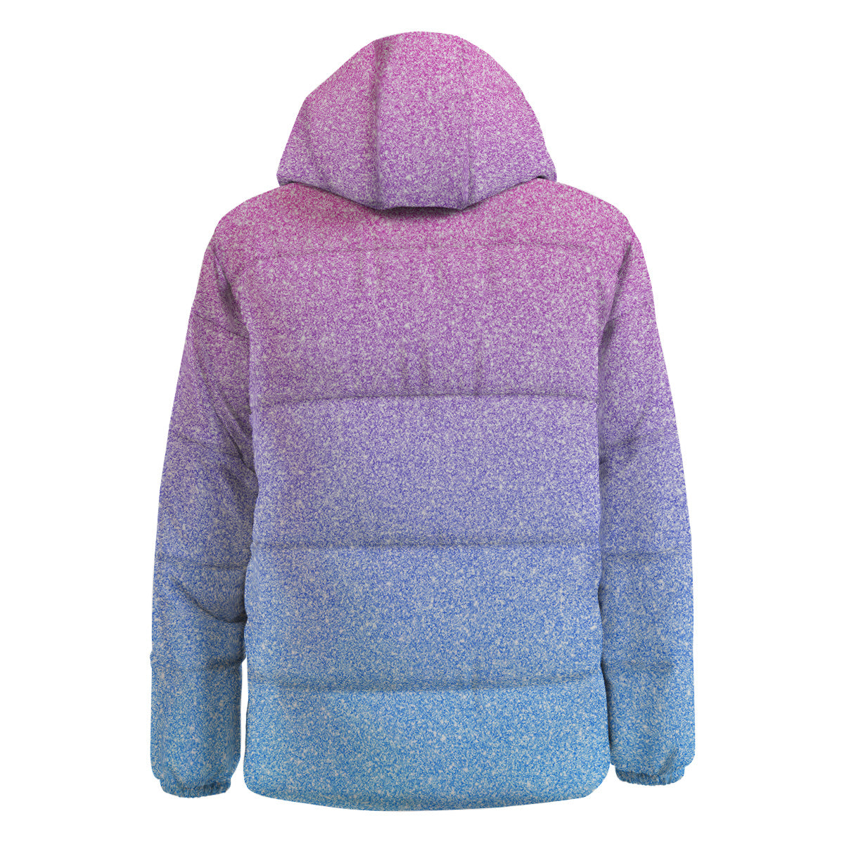Glitter Artwork Pastel Print Pattern Down Jacket-grizzshop