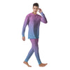 Glitter Artwork Pastel Print Pattern Men's Pajamas-grizzshop