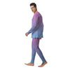 Glitter Artwork Pastel Print Pattern Men's Pajamas-grizzshop