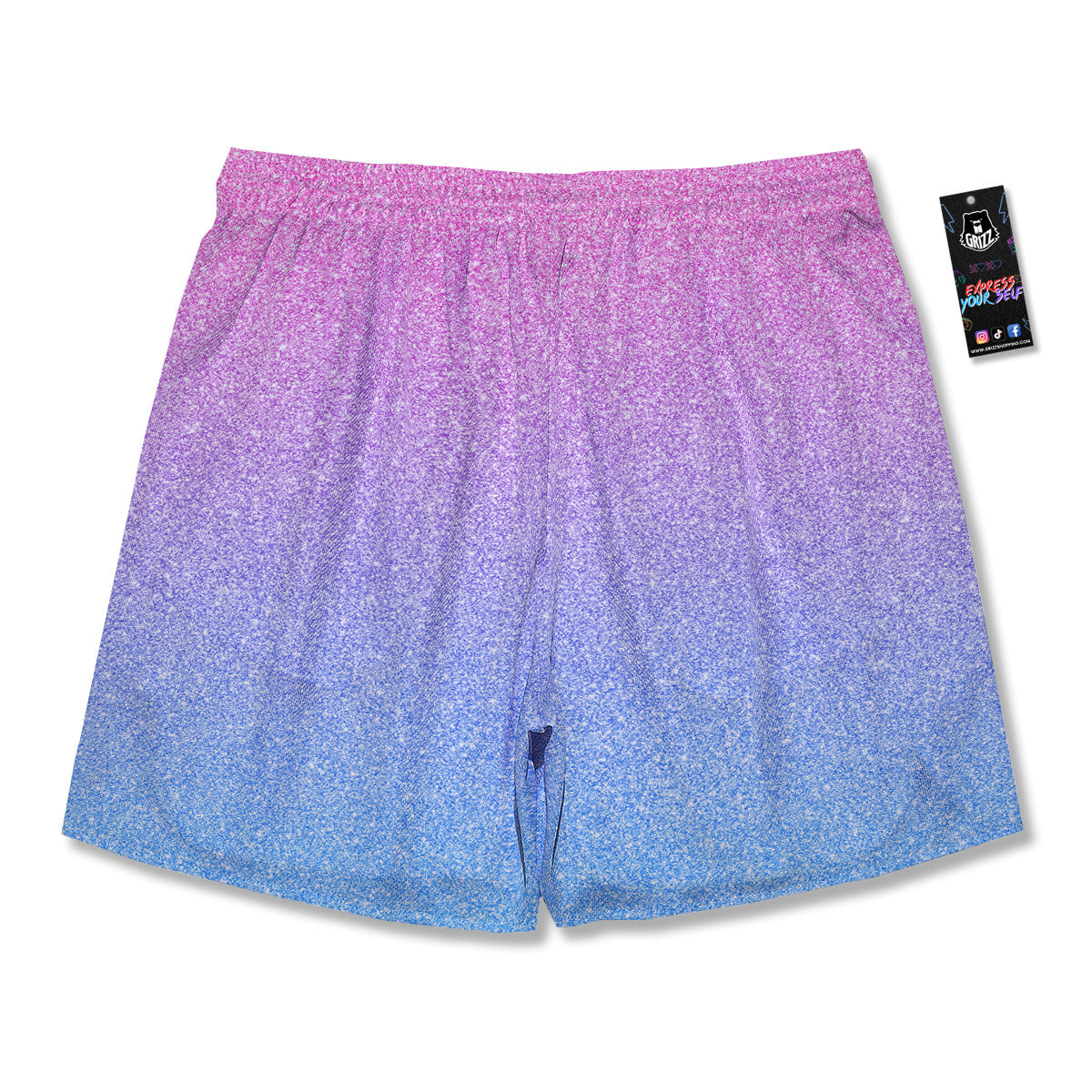 Glitter Artwork Pastel Print Pattern Men's Running Shorts-grizzshop