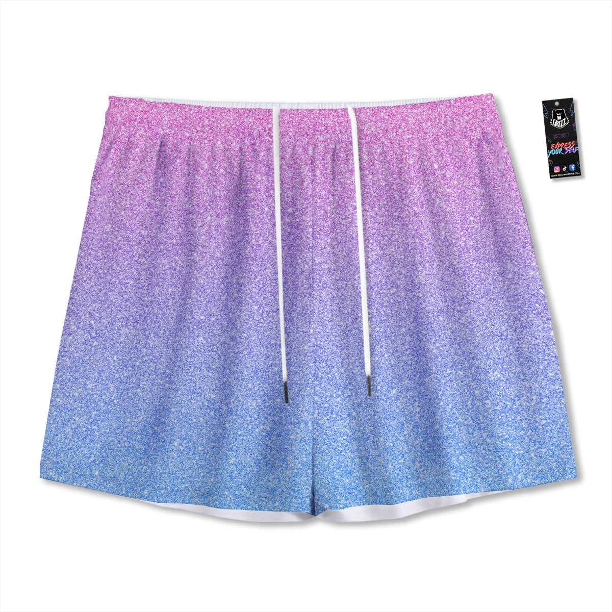 Kente Ghana Print Pattern Mesh Shorts