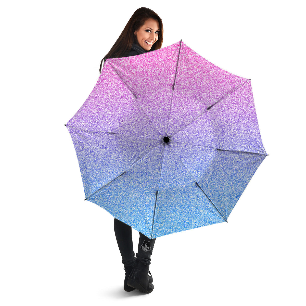 Glitter Artwork Pastel Print Pattern Umbrella-grizzshop