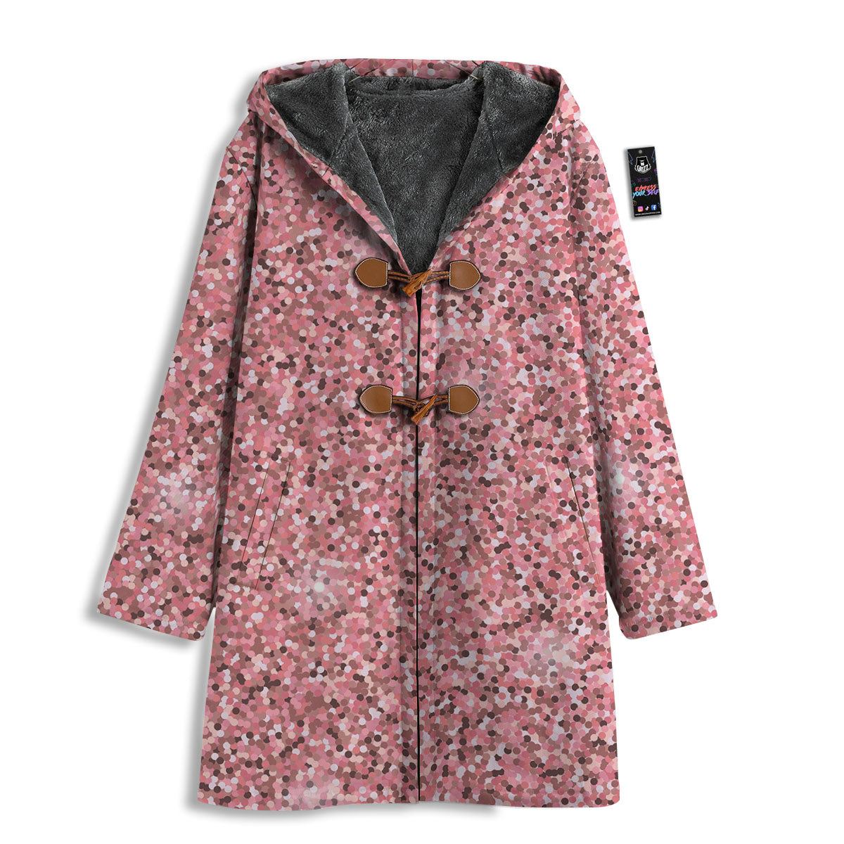 Glitter Artwork Pink Print Men's Windbreaker Jacket-grizzshop
