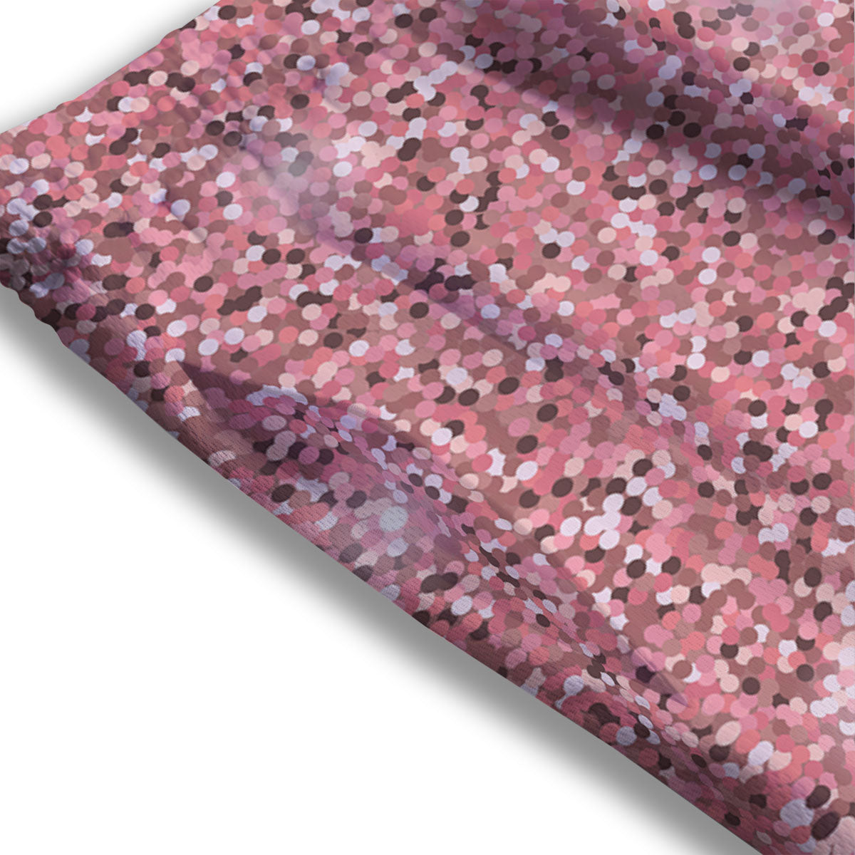 Glitter Artwork Pink Print Mesh Shorts