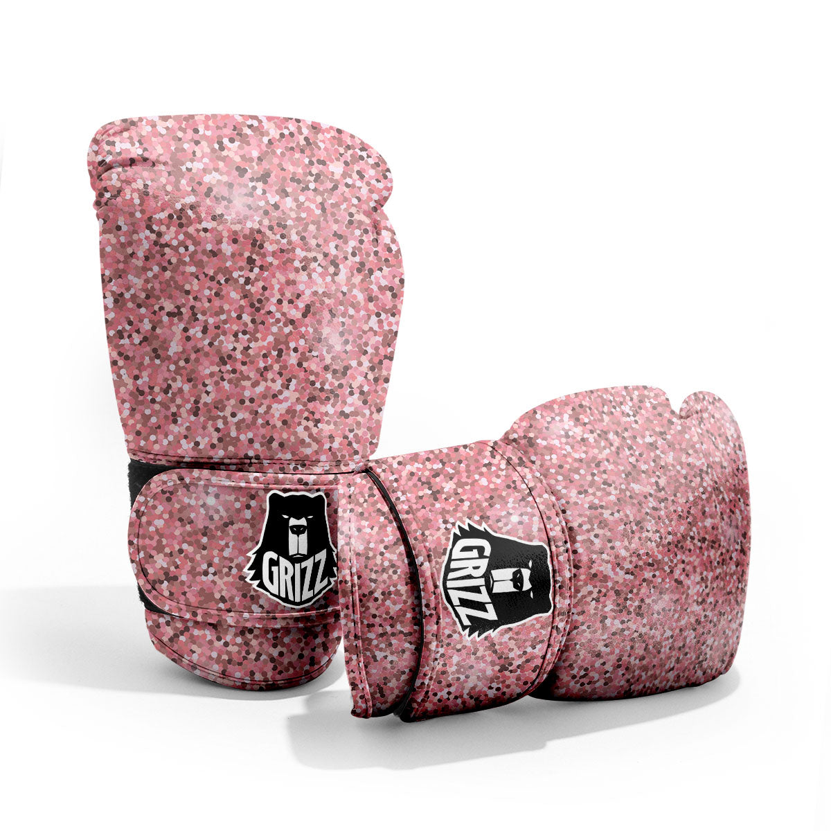 Glitter Artwork Pink Print Pro Boxing Glove