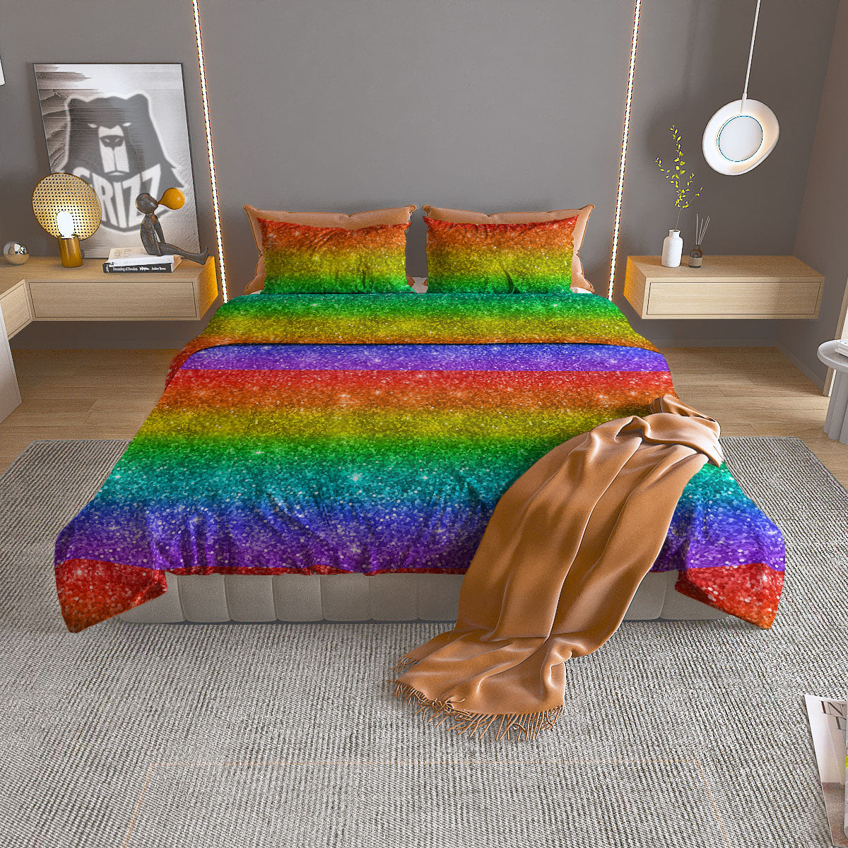 Geometric Turquoise Aztec Print Pattern Duvet Cover Bedding Set