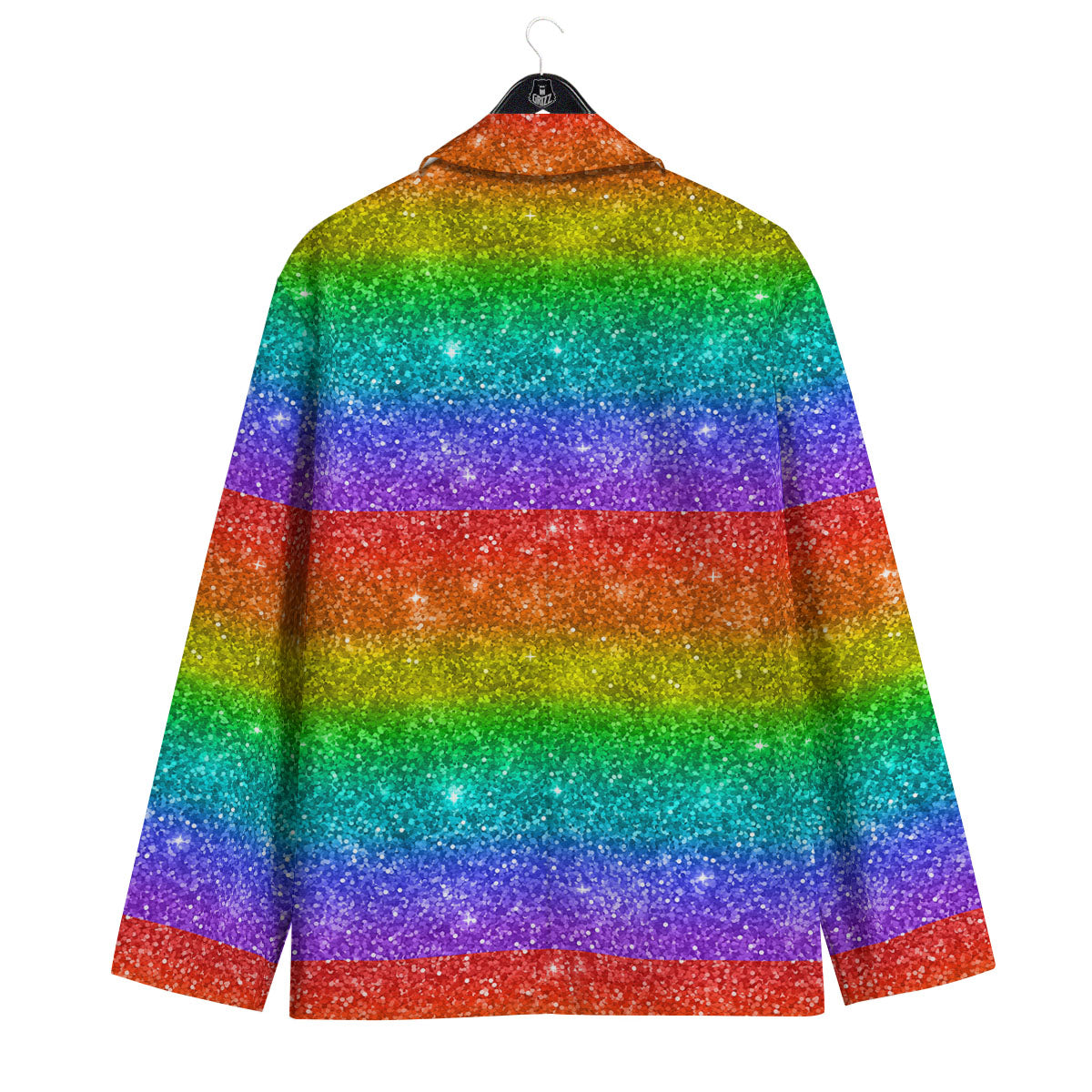 Glitter Rainbow Print Pattern Men's Sport Coat-grizzshop