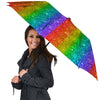 Glitter Rainbow Print Pattern Umbrella-grizzshop