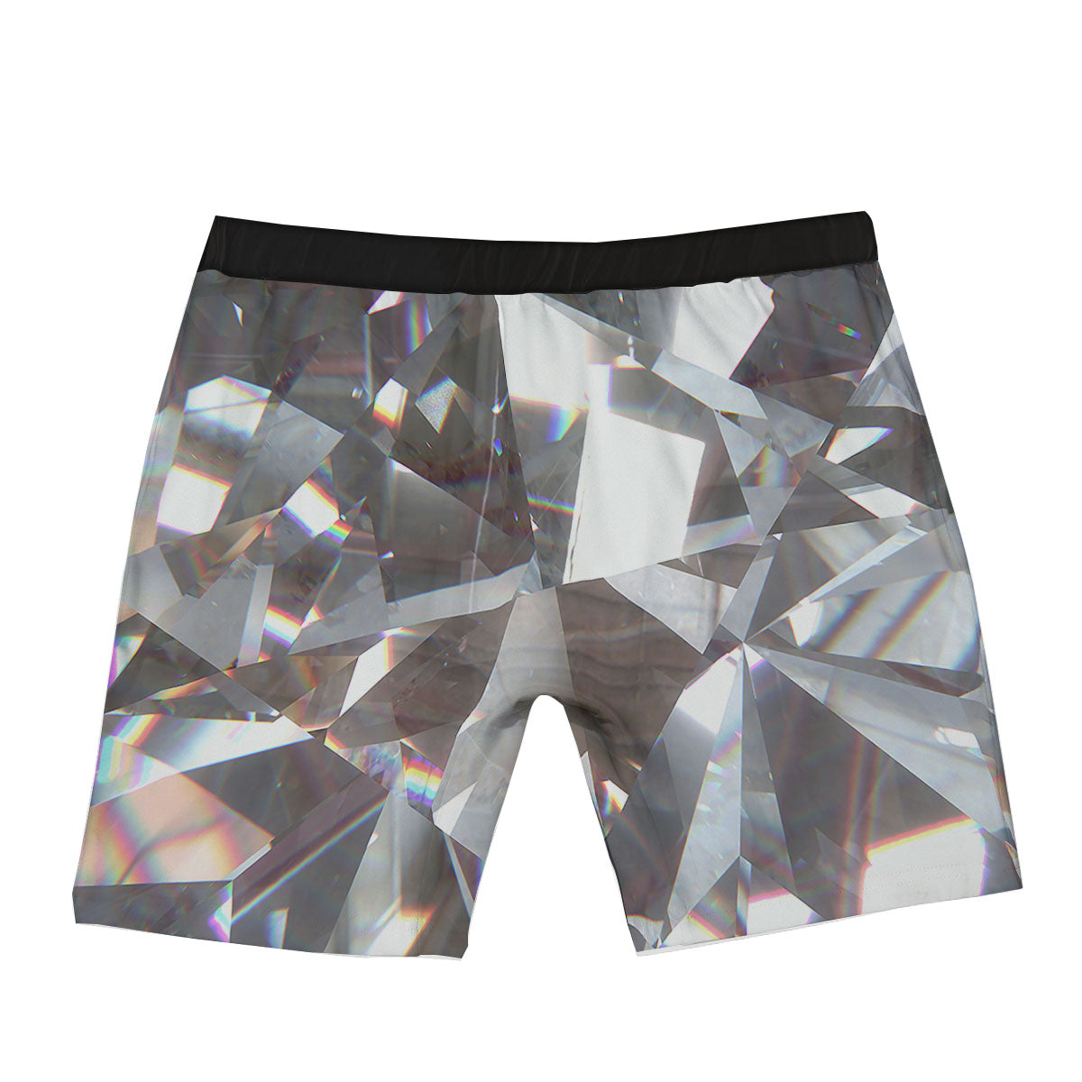 Glitter Texture Diamond Print Boxer Briefs-grizzshop