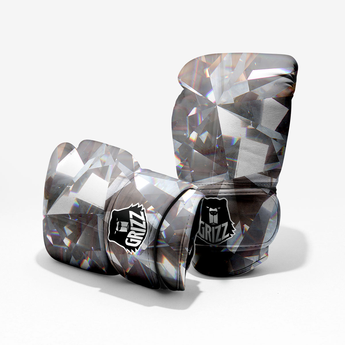 Glitter Texture Diamond Print Pro Boxing Glove