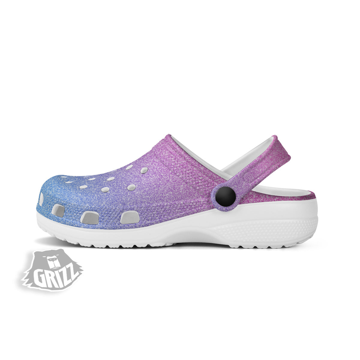 Glitter Texture Pastel Print Pattern Clog-grizzshop