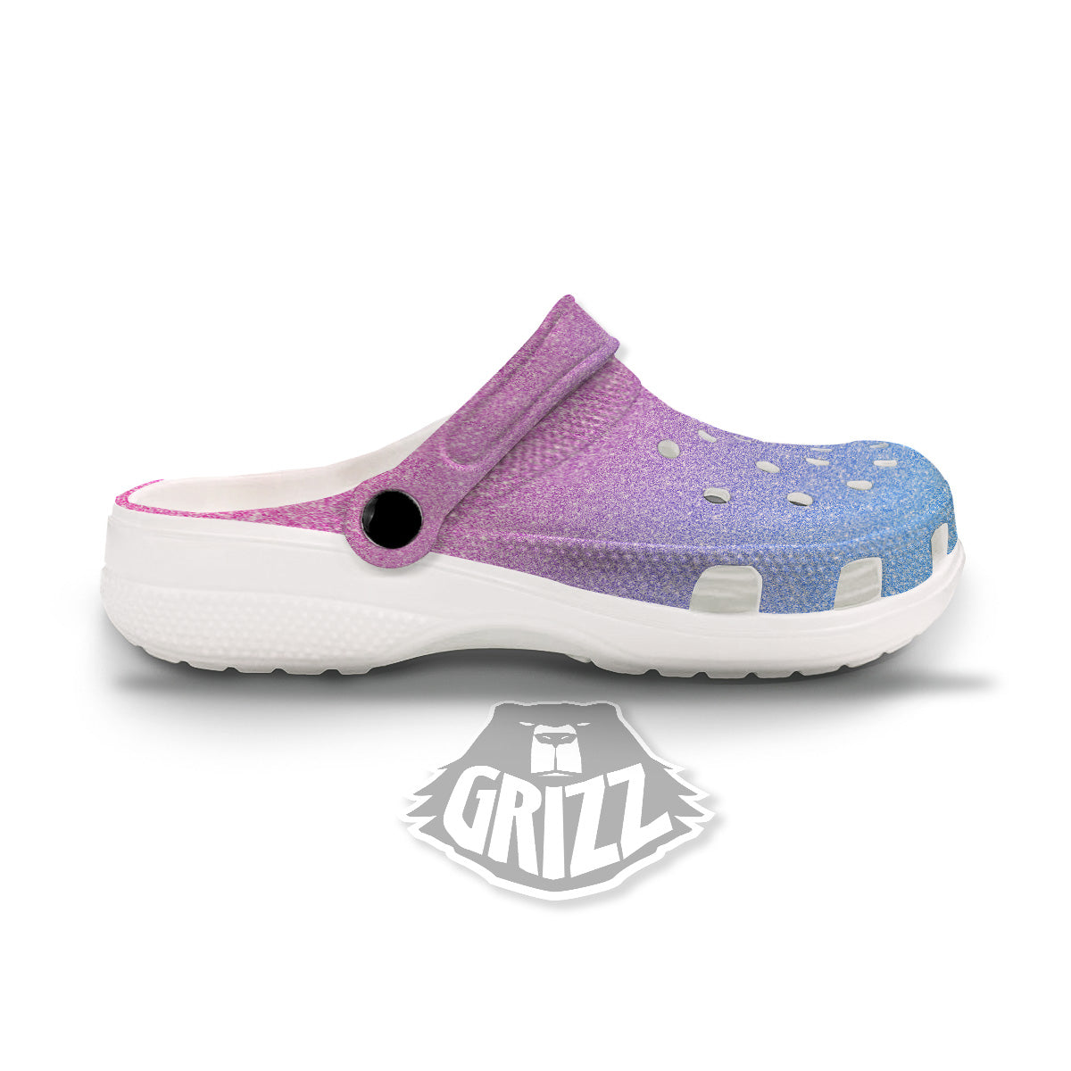 Glitter Texture Pastel Print Pattern Clog-grizzshop