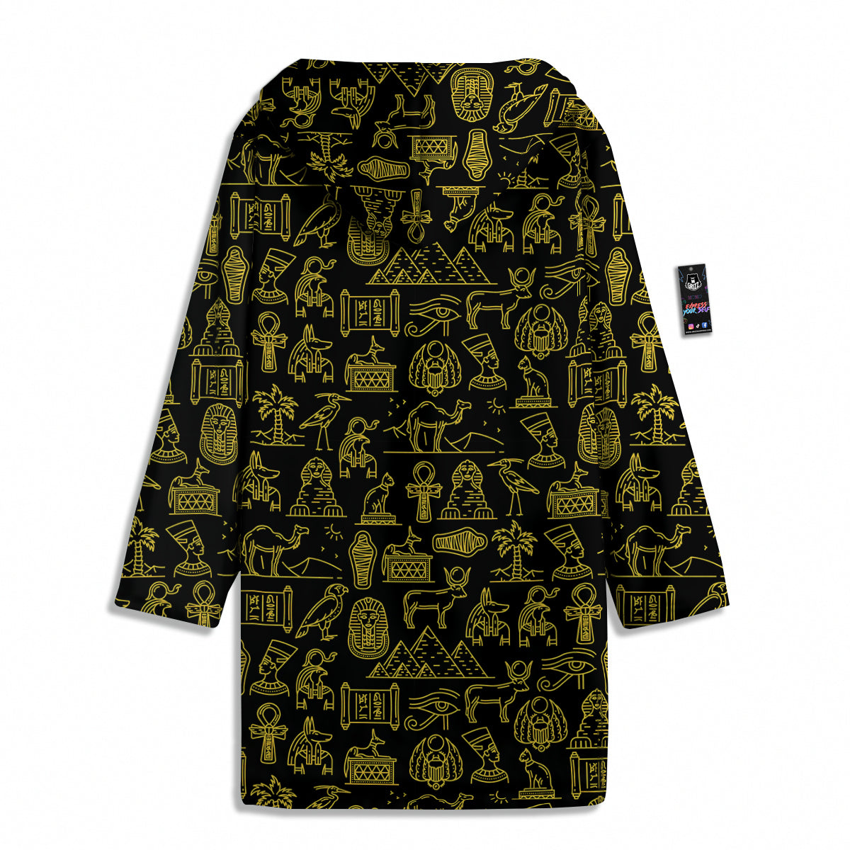 Glod Ancient Egyptian Print Pattern Men's Windbreaker Jacket-grizzshop