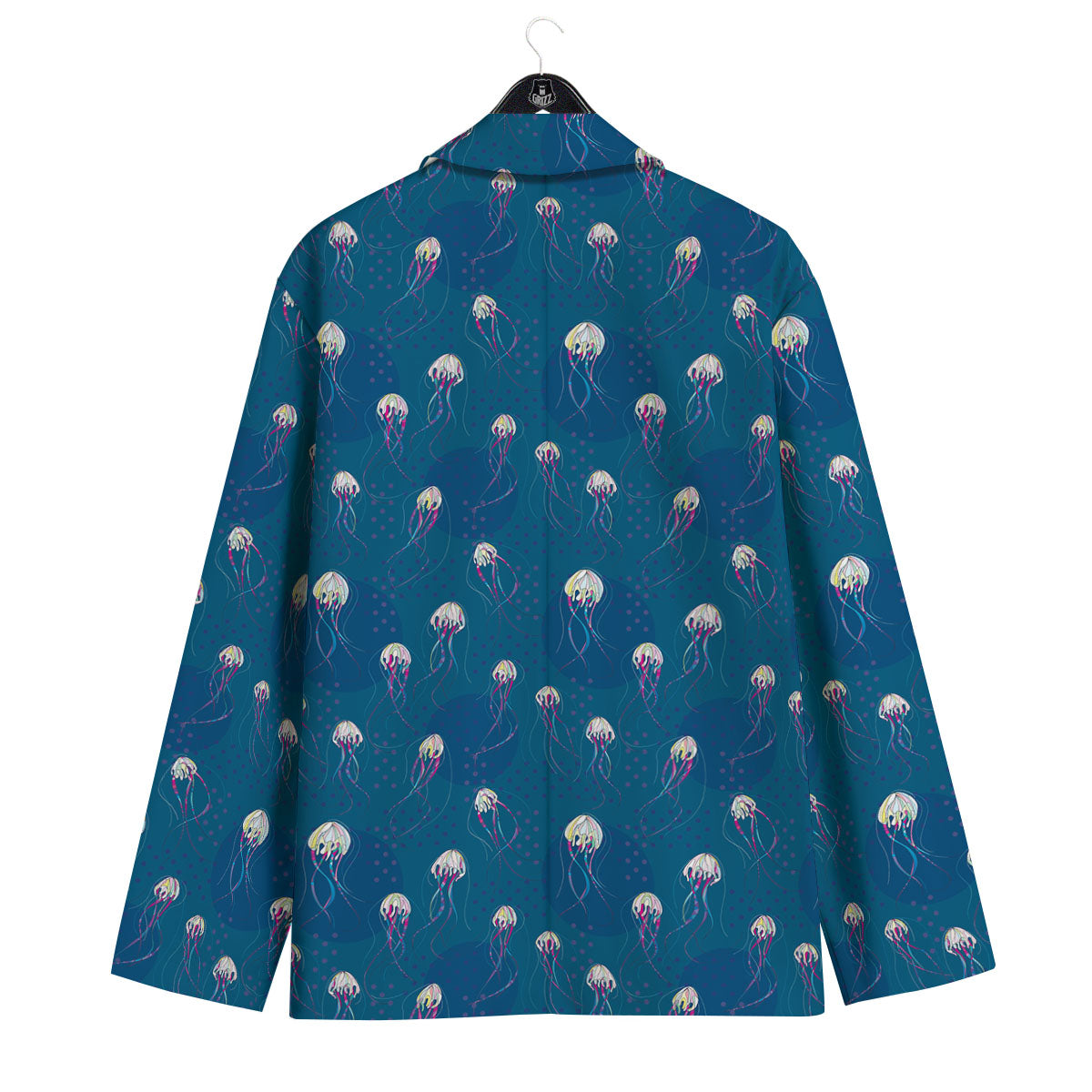 Glowing Jellyfish Print Pattern Men's Sport Coat-grizzshop